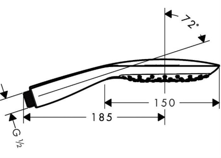 Лейка для душа hansgrohe Raindance Select 26551400