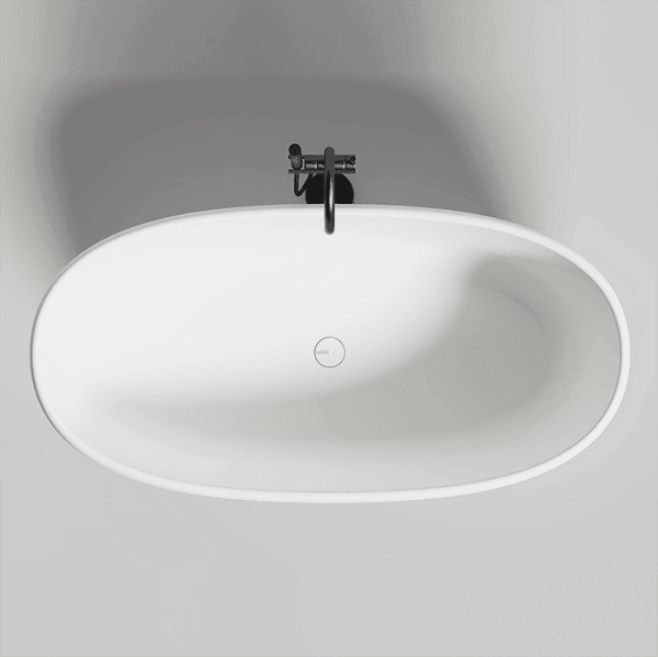 Ванна из искусственного камня Salini Luce 150x75 100122M белая матовая