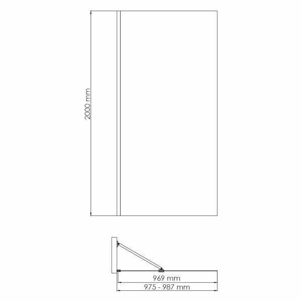 Айш (Aisch) 55W44 Душевая перегородка