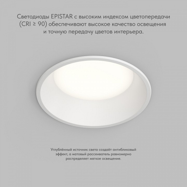 Встраиваемый светильник Denkirs TRIM DK2451-WH