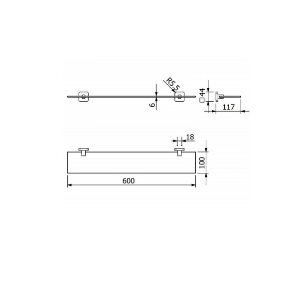 Полочка Kludi Vela S 2597305