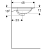 Раковина 90x48 см Geberit Acanto 500.643.01.2