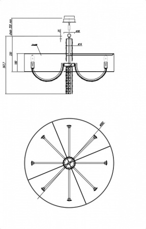 Подвесной светильник Maytoni Talento DIA008PL-08CH