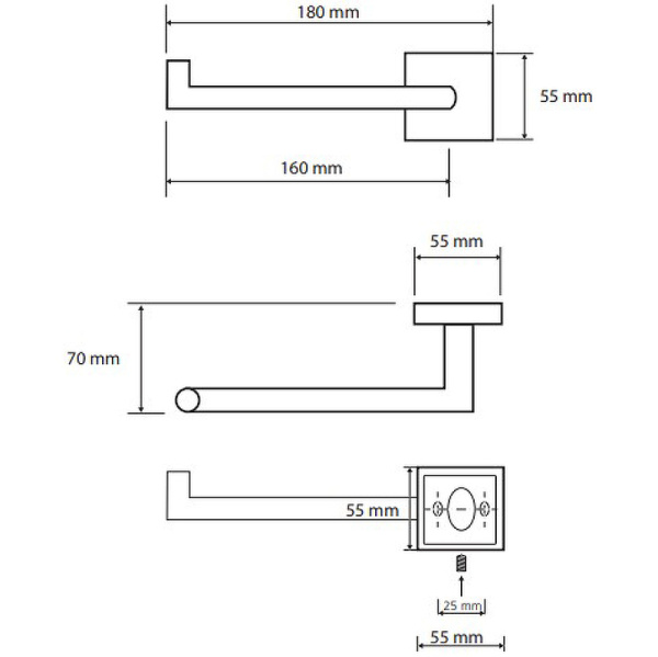 Держатель бумаги Bemeta Beta 132212032L
