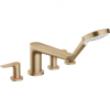Смеситель на край ванны hansgrohe Talis E 71748140 на 4 отверстия шлифованная бронза