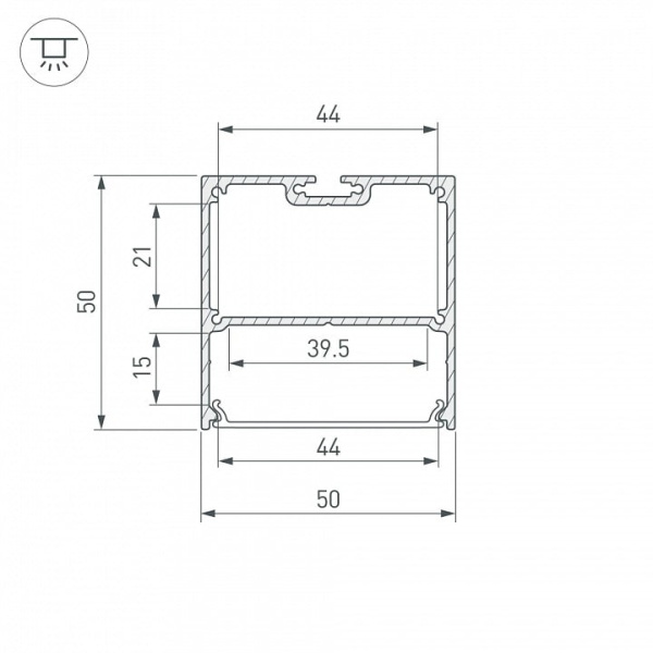 Профиль накладной Arlight SL-LINE 043978