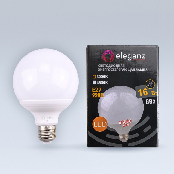 Лампа светодиодная Eleganz E27 16Вт 3000K EL-0090