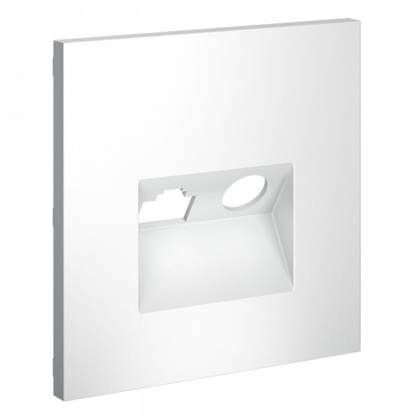 Накладка для ТВ-розетки и RJ-11 или RJ-45 Voltum S70 VLS002702