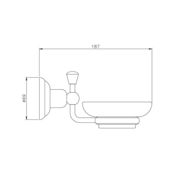 Мыльница Nicolazzi Onice 1487CR09O
