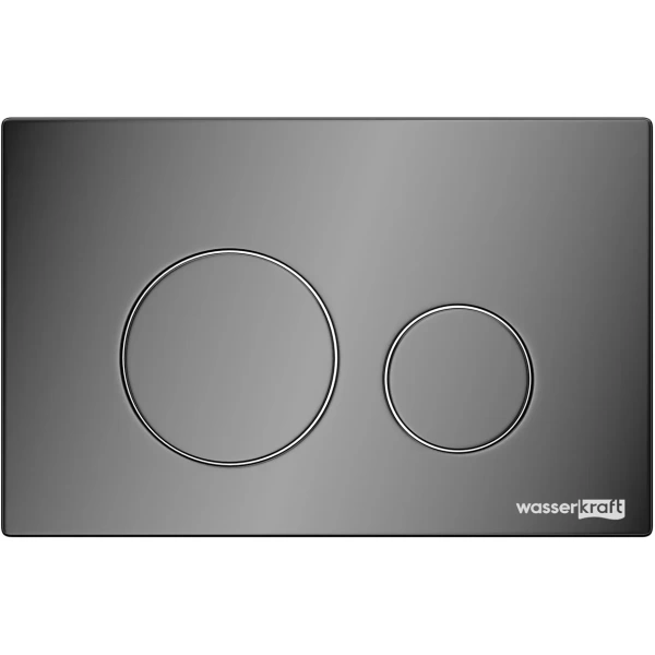 Инсталляция для унитаза WasserKRAFT Salm 27 27TLT.010.ME.WH.PB02 с кнопкой смыва, черный глянец