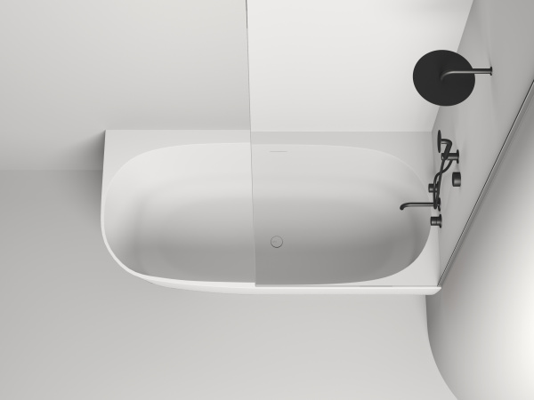 Ванна из искусственного камня Salini Sofia Corner Right 170x85 102524M