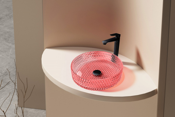 Раковина Abber Glas AK2301OR красная