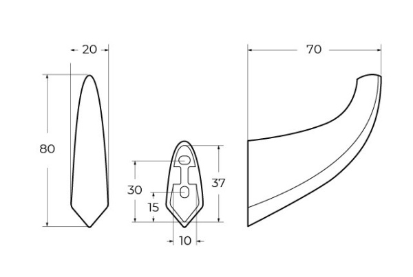 Крючок Cezares Liner LINER-HK-GM оружейная сталь