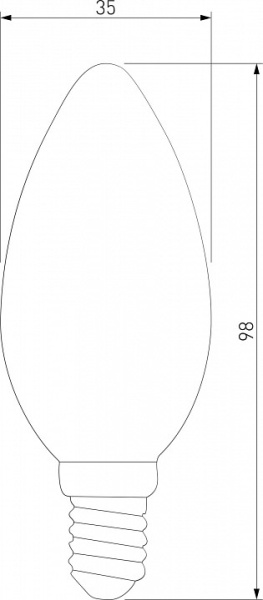 Лампа светодиодная Elektrostandard Свеча F E14 9Вт 3300K a049062