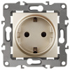 Розетка с заземлением и со шторкой, без рамки Эра Эра 12 12-2102-04