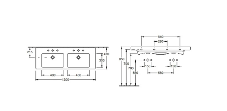 Раковина Villeroy&Boch Subway 2.0 7175D0R1