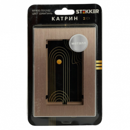 Рамка для двойной розетки Stekker Катрин 50030