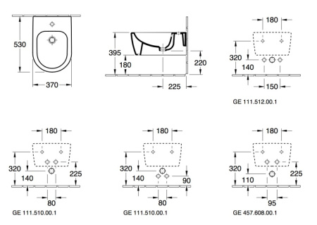 Биде подвесное Villeroy&Boch Avento 54050001
