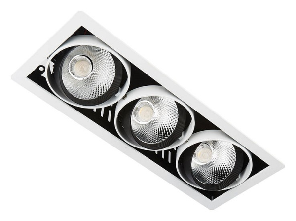 Встраиваемый светильник Ambrella Light Classic T81 T813 BK/CH 3*12W 4200K