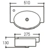 Раковина Aquatek AQ5329-00 51x27,5 см, рукомойник, белый