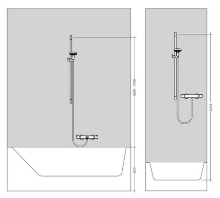 Душевой гарнитур hansgrohe Croma Select E Vario 26592400