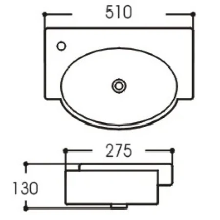 Раковина Aquatek AQ5329-00 51x27,5 см, рукомойник, белый