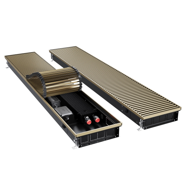 Конвектор внутрипольный Royal Thermo ATRIUM TURBO-80/250/2300-DG-U-AU