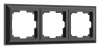 Рамка на 3 поста Werkel черный матовый W0032208
