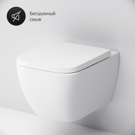 Подвесной унитаз AM.PM Gem C901701SC с крышкой-сиденьем