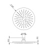 Верхний душ Cisal Shower DS0163102F никель