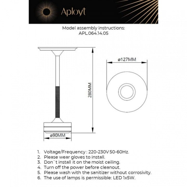 Настольная лампа декоративная Aployt Markel APL.064.14.05