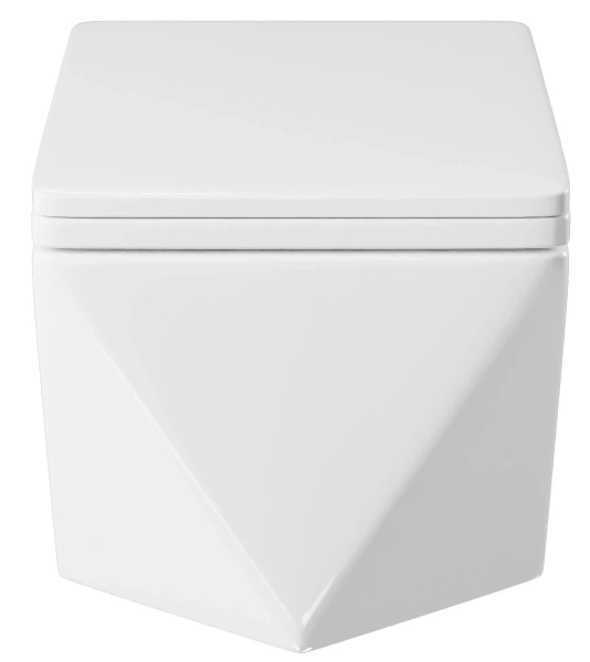 Унитаз подвесной Grossman GR-4481 безободковый, с сиденьем микролифт, белый