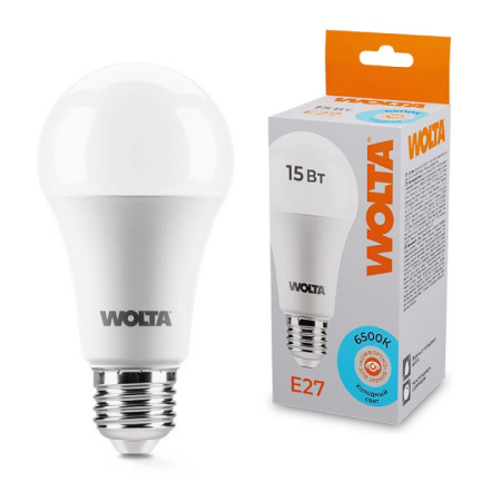 Лампа светодиодная Wolta E27 15Вт 6500K 25W60BL15E27