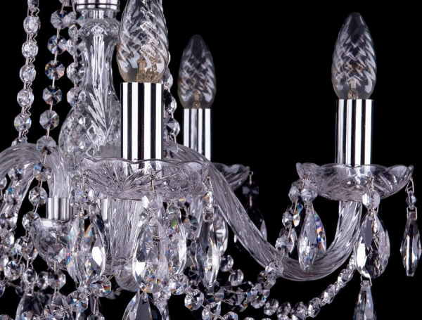 Подвесная люстра Bohemia Ivele Crystal 1402 1402/5/160/Ni