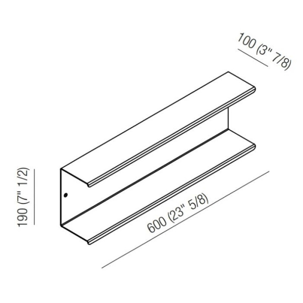 Полочка Agape Mach 2 AMC20924SP хром