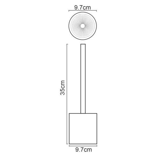Ершик для унитаза WasserKRAFT K-1900 K-1927 мрамор