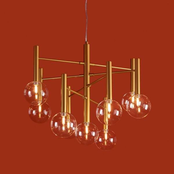 Люстра на штанге Freya Luce FR5584CL-L45G