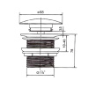 Донный клапан Vincea DBS-316MB черный матовый