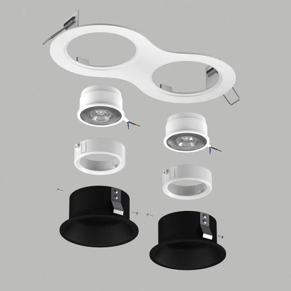 Встраиваемый светильник Lightstar Domino D6260707WMOD