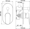 Смеситель для ванны/душа WasserKRAFT Donau 5341