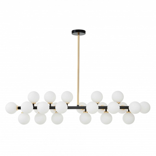 Люстра на штанге LUMINA DECO MARSIADA LDP 6033-24 BK+GD