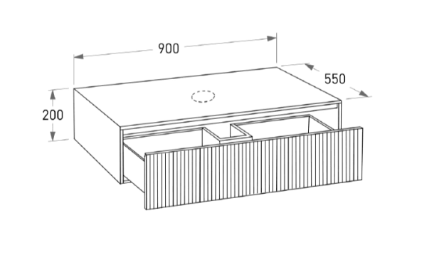 Тумба под раковину Salini Armonia 90 27A.1.900.200.04.1 бронза