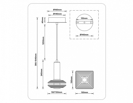 Подвесной светильник Ambrella Light LH LH31001