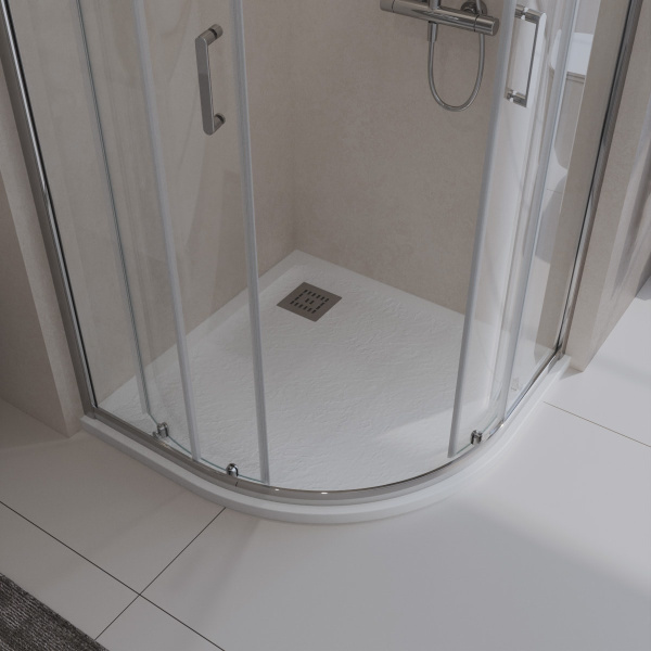 Душевой поддон BelBagno Uno 90 TRAY-MR-UNO-R-90-550-35-W-CR белый
