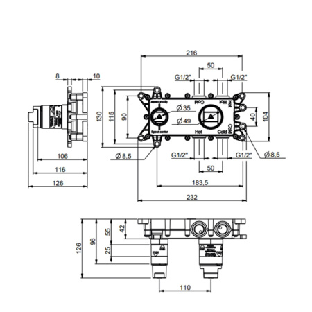Смеситель Almar High Flow E134003 черный