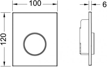 Клавиша смыва Tece 9242601