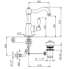 Смеситель для раковины Nicolazzi El Capitan 3452DB75C