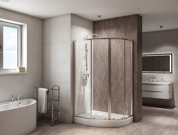 Душевой уголок BelBagno Due 100x80 DUE-RH-2-120/80-C-Cr