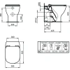 Приставной унитаз Ideal Standard Tesi T0077V3