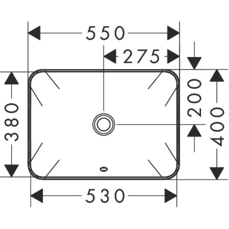 Раковина Hansgrohe Xuniva Q 55 60158450